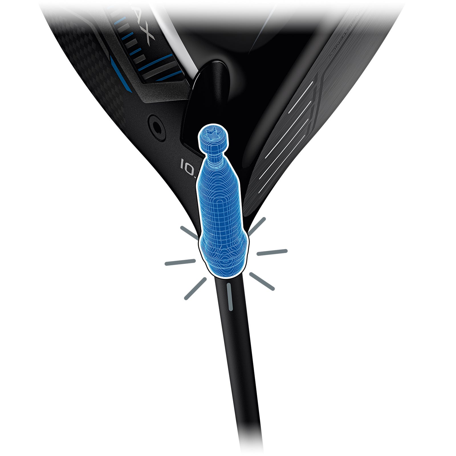 Ilustración del ajuste del hosel PING G440 Trajectory Tuning 2.0