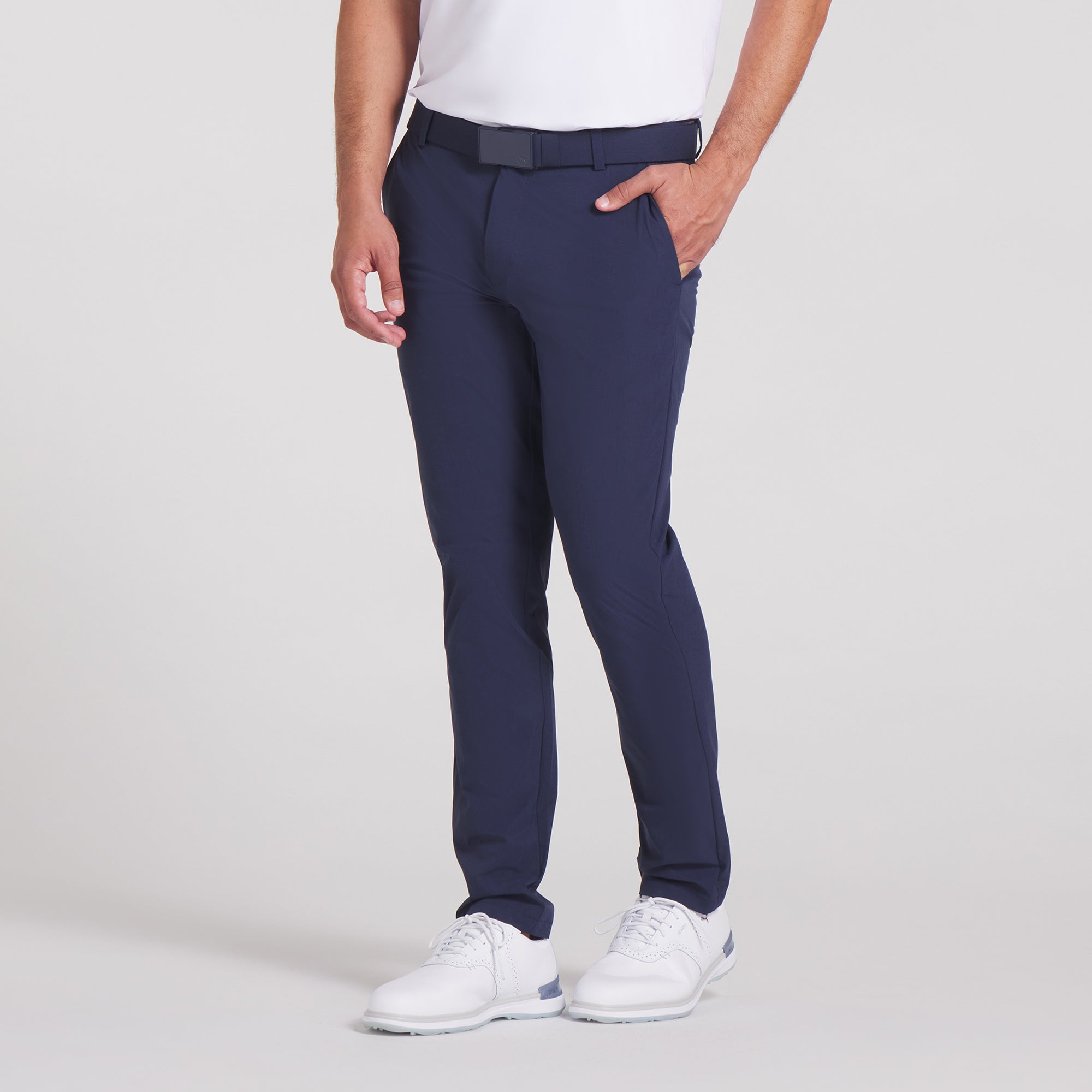 Pantalones de golf Puma 101 Avant azul marino oscuro – ajuste entallado en el campo