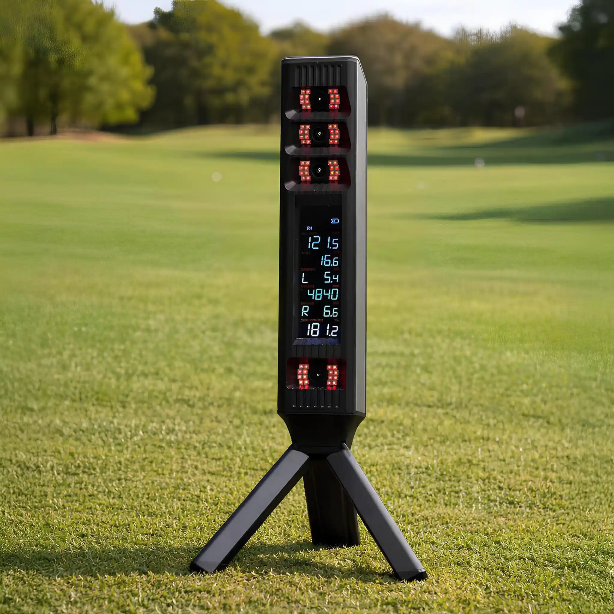 Uso del Square Golf OMNI en campo de prácticas exterior