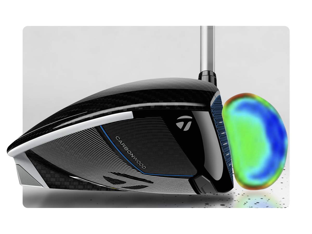 Bola de golf TaylorMade SpeedSoft Ink – detalle de la tecnología PWRCORE
