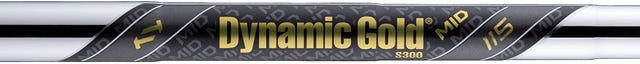 Varilla de acero True Temper Dynamic Gold Mid 115 – montada en flexión Stiff S300 en este juego PING i540 personalizado