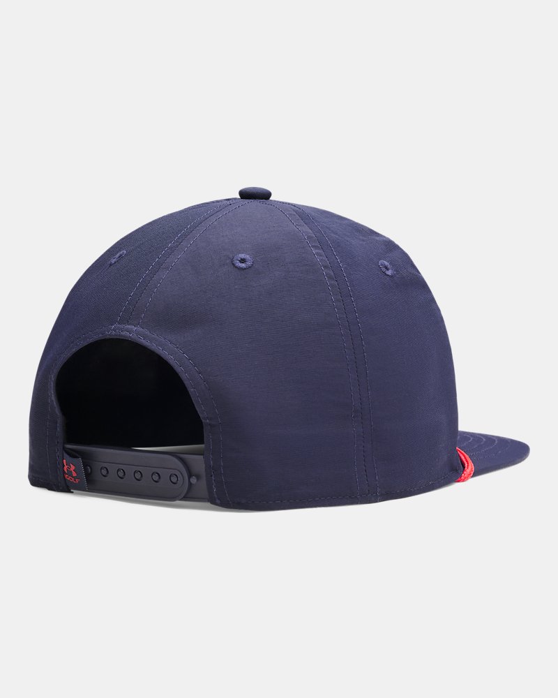 Under Armour Drive Mid Golf Cap – vista trasera mostrando el cierre trasero