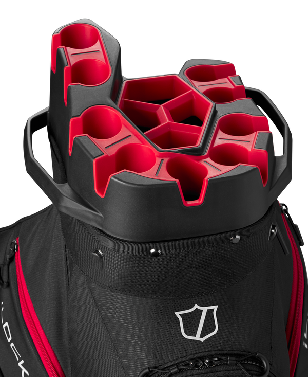 Compartimentos individuales para palos para la protección de la varilla en la bolsa de carro Wilson iLock