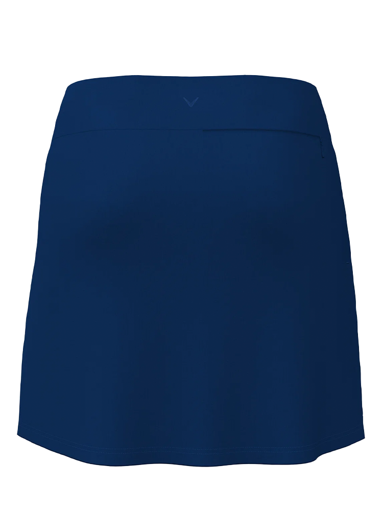 Skort Callaway Floral Printed Wrap Blue Depths – vista lateral mostrando el diseño cruzado
