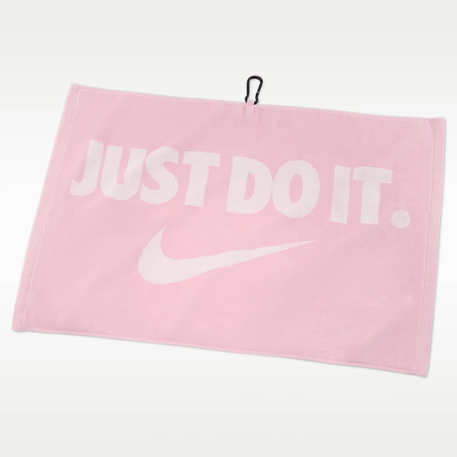 Toalla de golf Nike Performance enganchada a la bolsa de golf con mosquetón