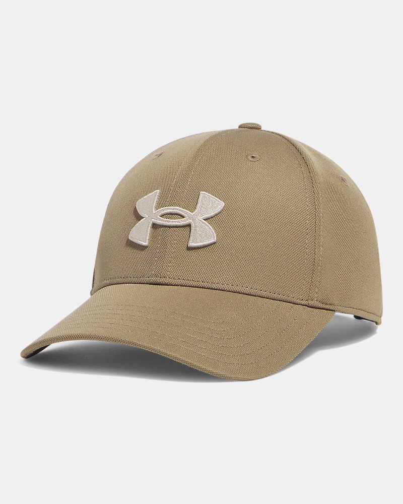 Gorra Under Armour Blitzing Low – vista frontal, bayou/sandstorm