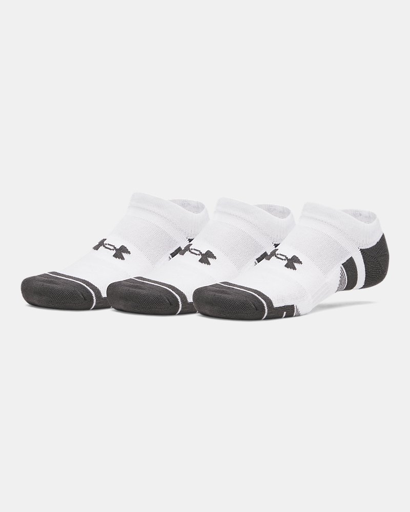 Calcetines Under Armour Performance Tech No Show paquete de 3 blancos