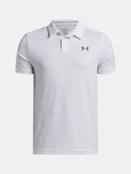 Polo júnior Under Armour UA Matchplay en blanco