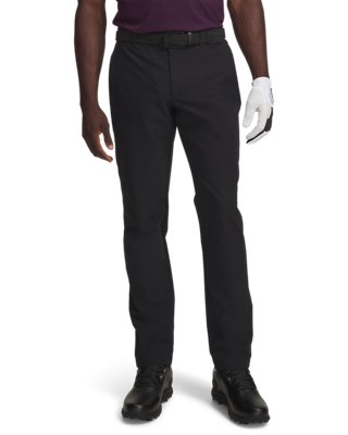 Pantalones Under Armour UA Matchplay Tapered – vista frontal, negro/blanco