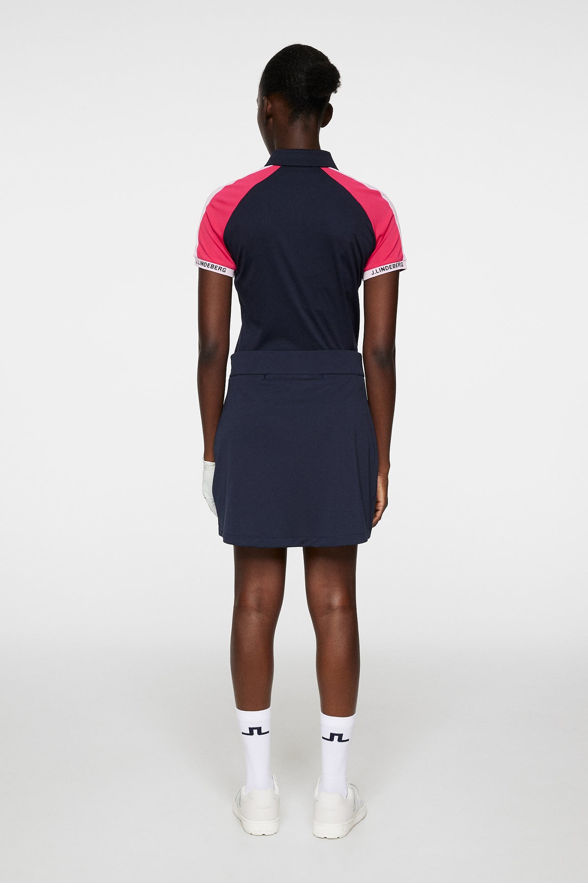 J.Lindeberg Thea Golf Skirt JL Navy - vista de cuerpo entero