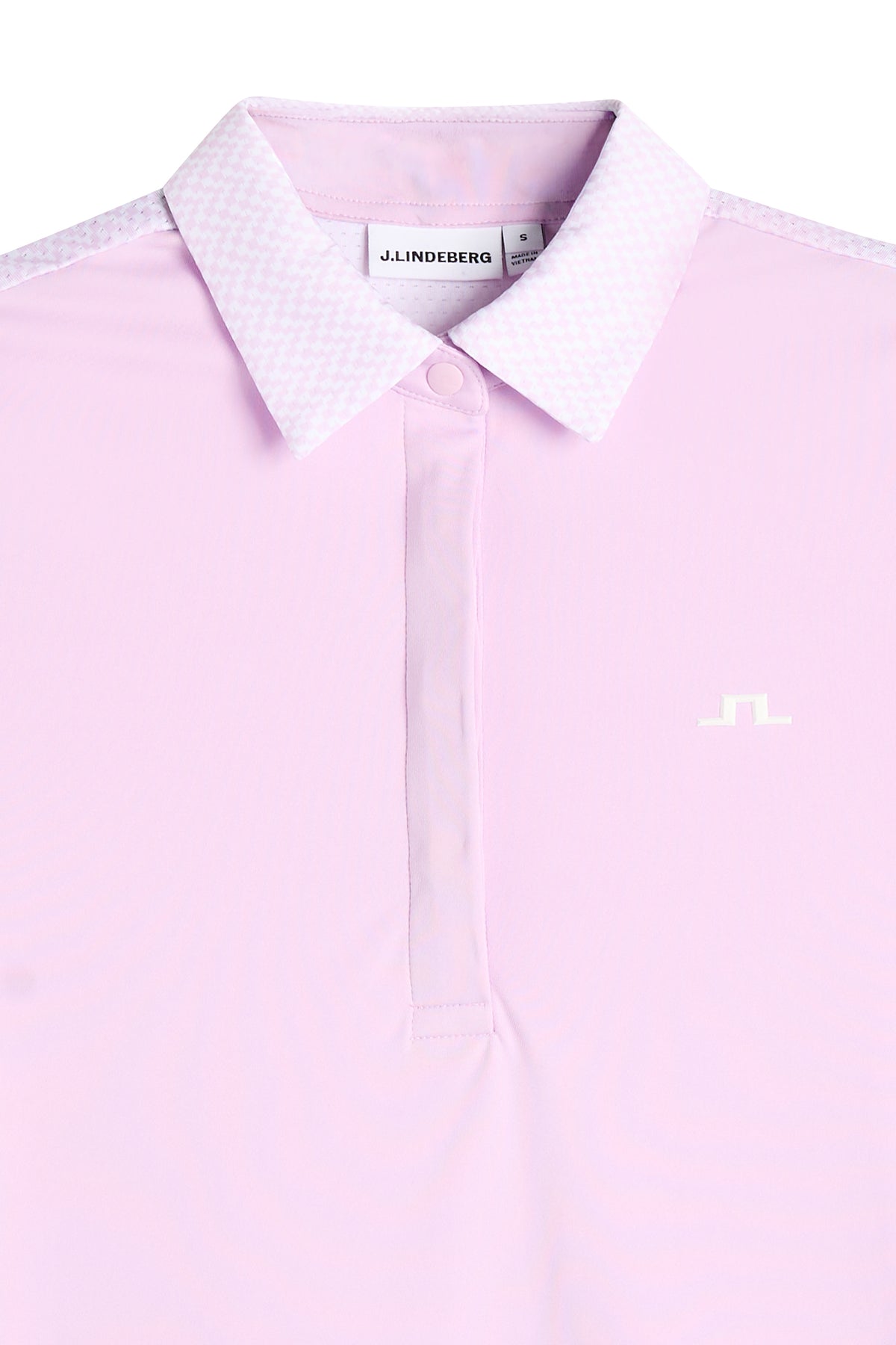 J.Lindeberg Cara Polo Print Orchid Bouquet – ajuste y movimiento