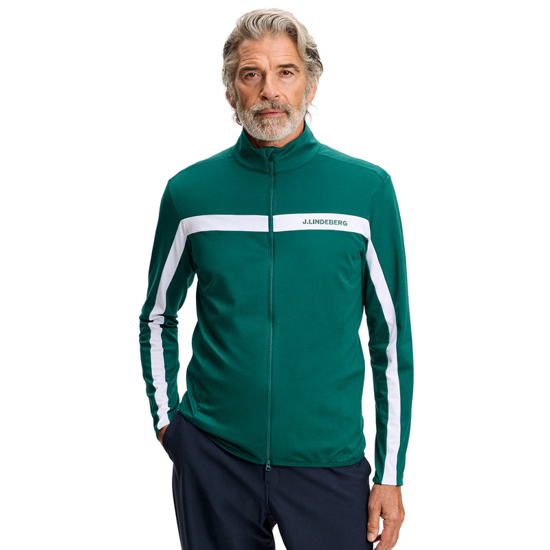 J.Lindeberg Jarvis Mid Layer Jacket Forest Biome – vista frontal