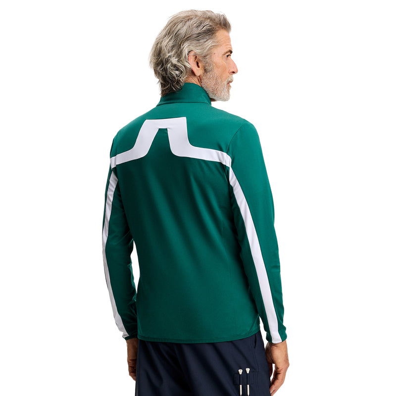 J.Lindeberg Jarvis Mid Layer Jacket Forest Biome – detalle lateral y trasero