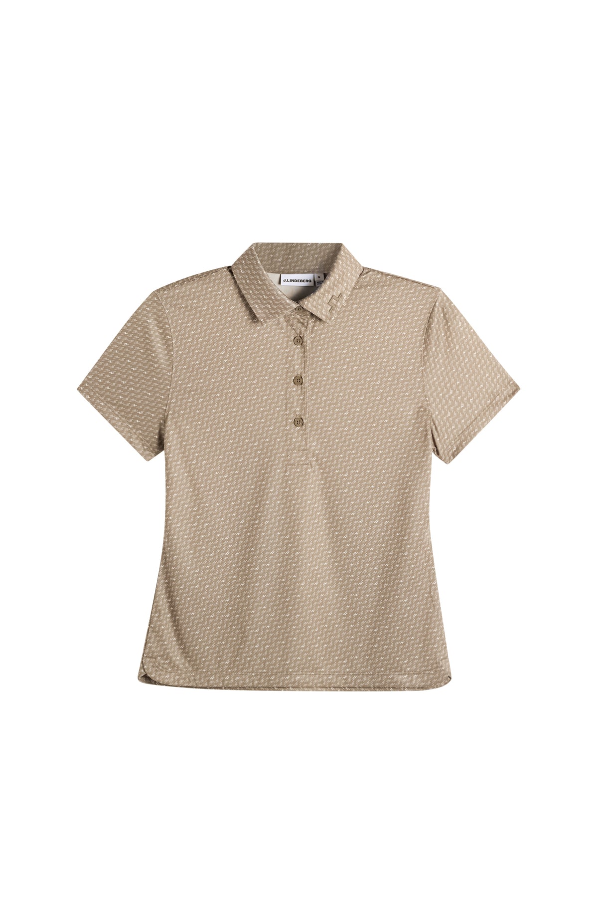 Polo J.Lindeberg Caitlyn Bias Bridge Micro Brindle Moon &ndash; vista frontal
