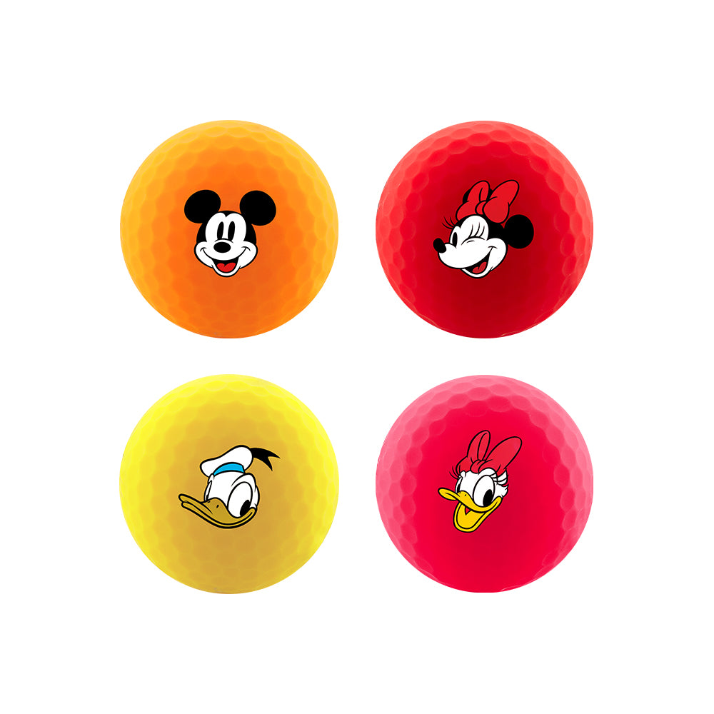 Bolas de golf Volvik Disney Mickey y sus Amigos Vimat en naranja, rojo, amarillo y rosa