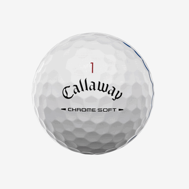 Callaway Chrome Soft 2026 — animación de la tecnología Tour Fast Mantle