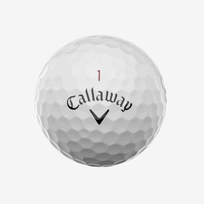 Animación de la tecnología Callaway Chrome Soft 2026 Tour Fast Mantle